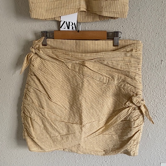 Zara Beige Mini Skirt Set - Picture 5 of 12